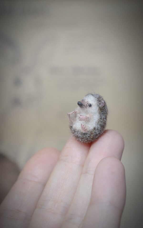Miniature Needle Felted Hedgehog - Image 8