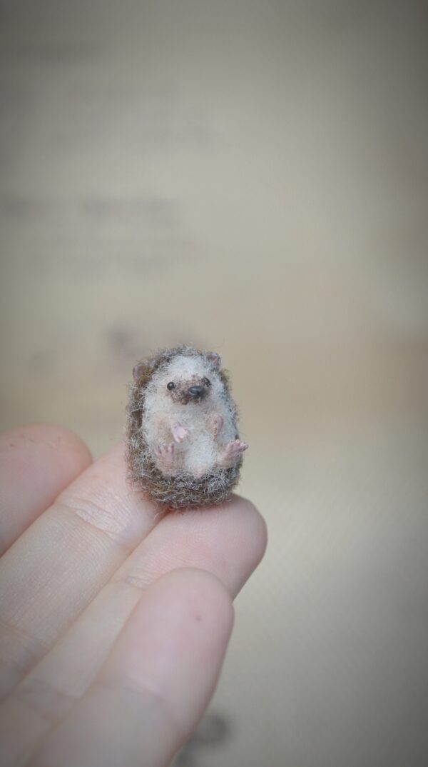 Miniature Needle Felted Hedgehog - Image 6