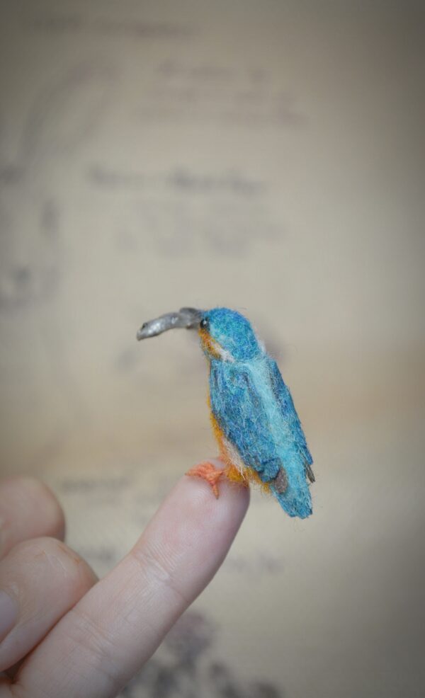 Felted Kingfisher Miniature - Image 10