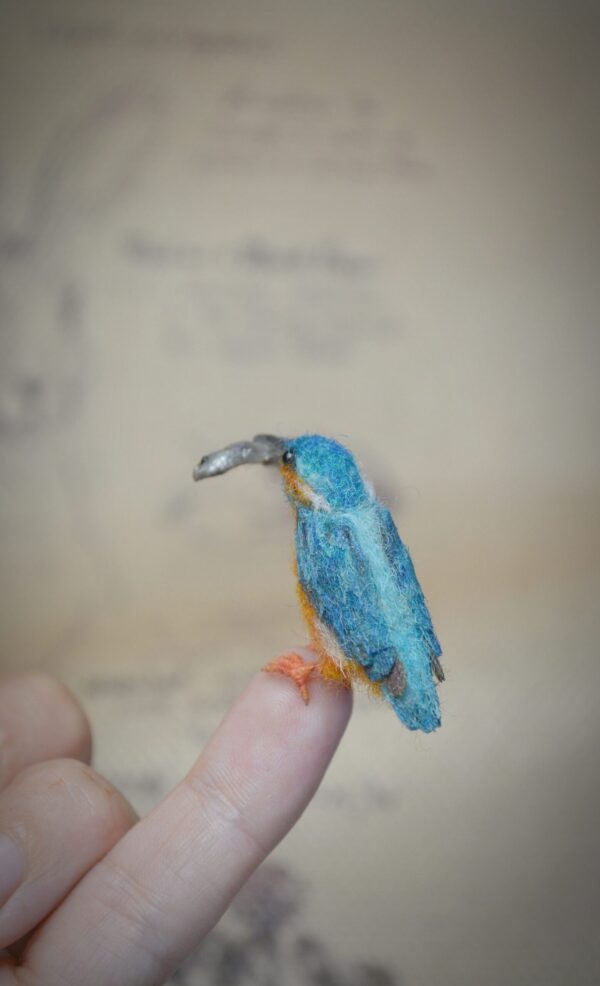 Felted Kingfisher Miniature - Image 10