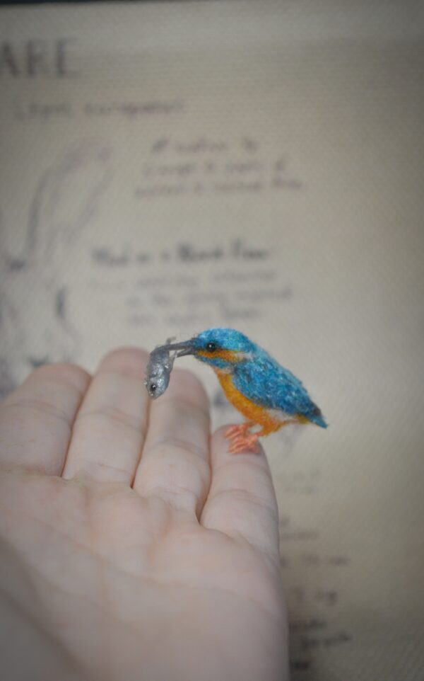 Felted Kingfisher Miniature - Image 8