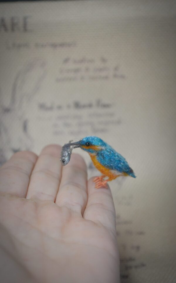 Felted Kingfisher Miniature - Image 8