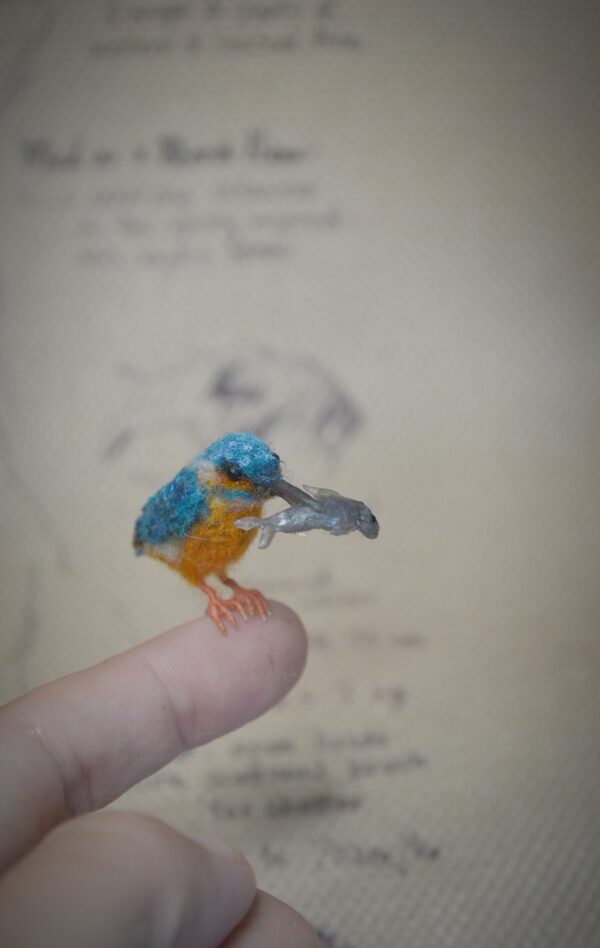 Felted Kingfisher Miniature - Image 9