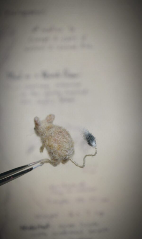 Miniature Needle Felted Jerboa – 3 cm Handmade felted Animal - Image 7