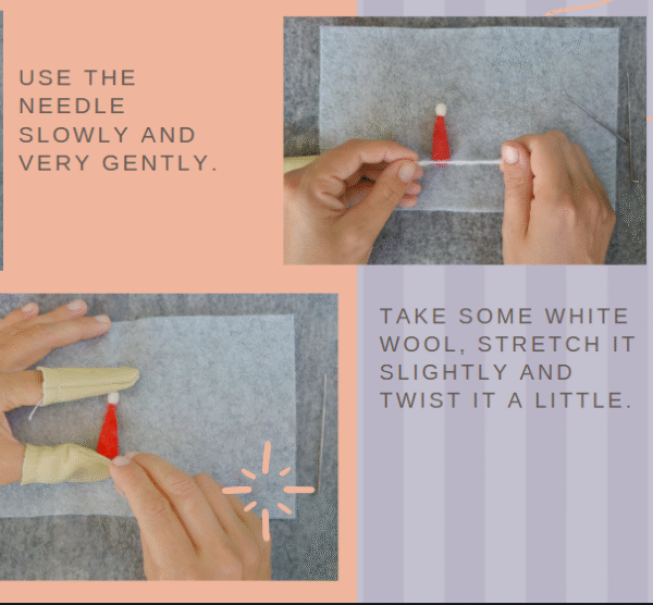 Tutorial Needle Felting. Miniature Santa Claus - Image 3