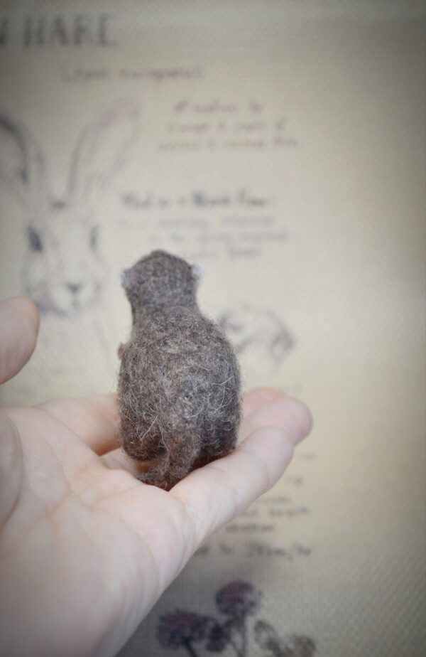 Otter with Baby Needle Felted Miniature - Image 5