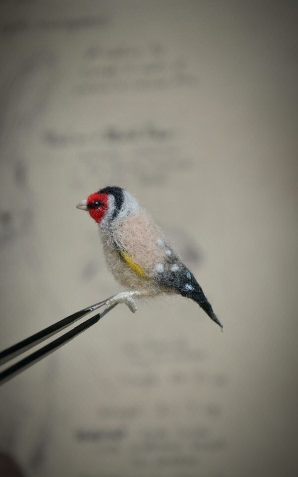 Goldfinch Bird Needle Felted Miniature - Image 2