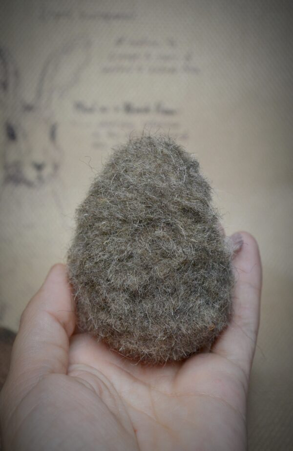 Hedgehog with Hat Needle Felted Miniature - Image 4