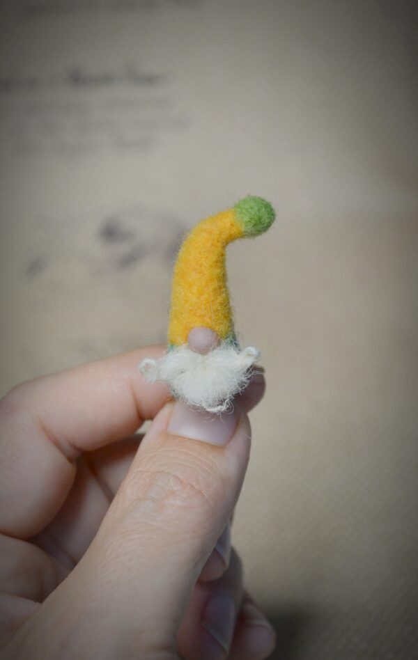 Gnome Needle Felted Miniature - Image 2