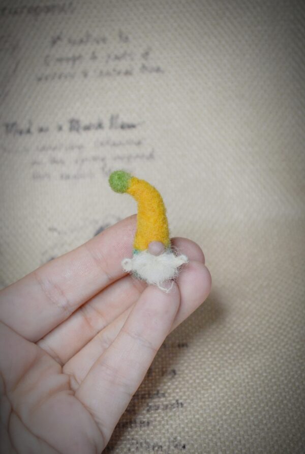 Gnome Needle Felted Miniature - Image 5