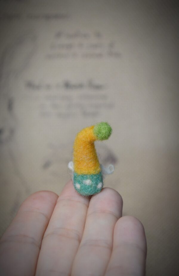 Gnome Needle Felted Miniature - Image 7