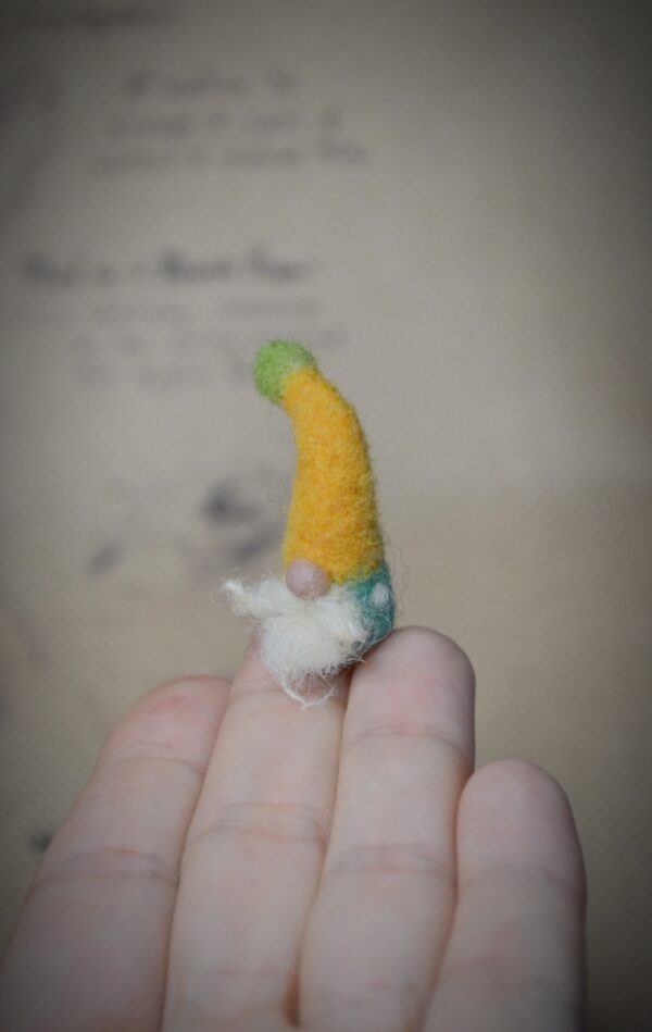 Gnome Needle Felted Miniature - Image 9