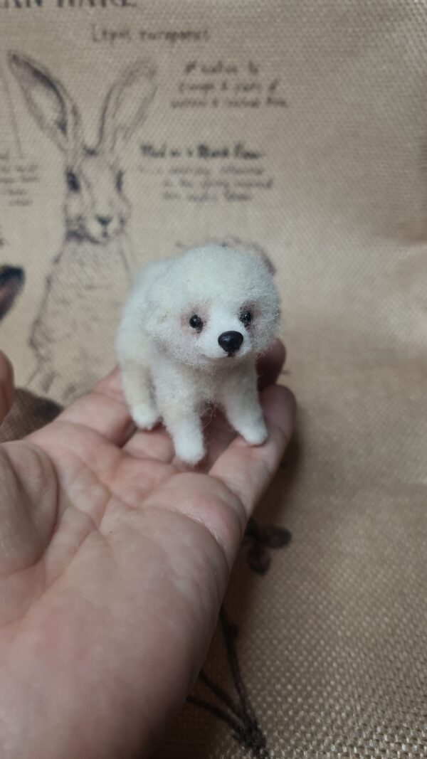 Bichon Frisé Needle Felted Miniature Dog - Image 5