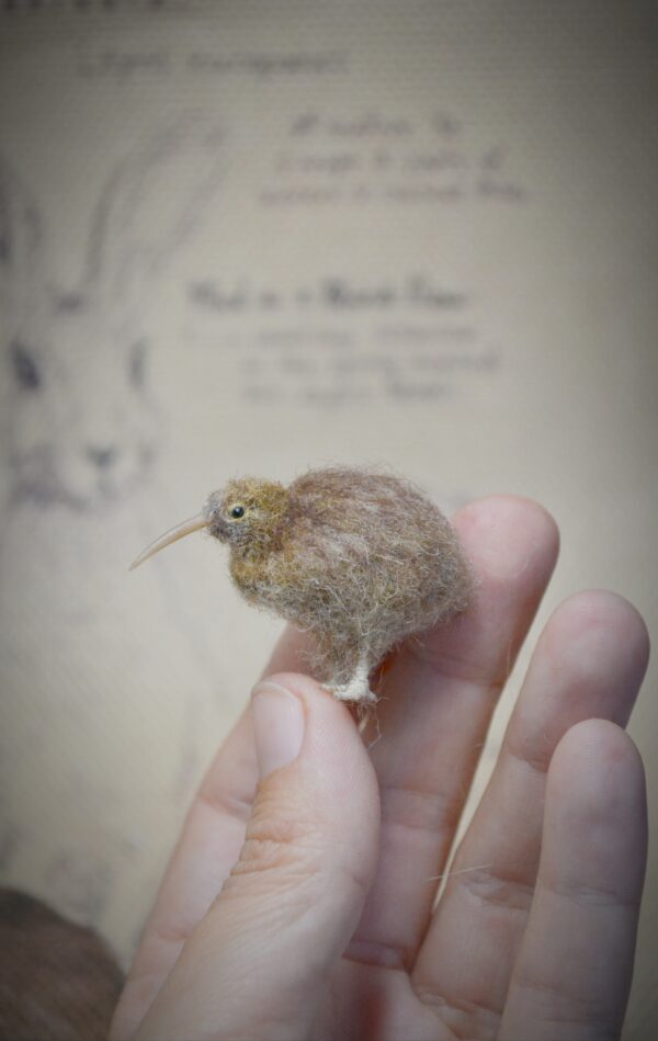Kiwi Bird Needle Felted Miniature - Image 6