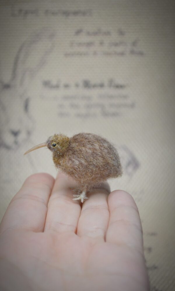 Kiwi Bird Needle Felted Miniature - Image 7