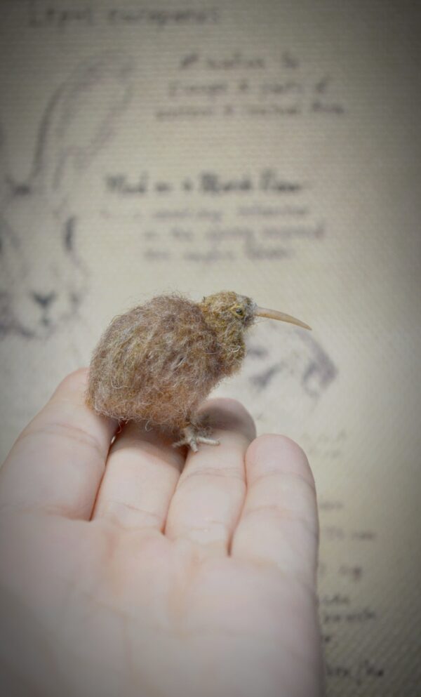 Kiwi Bird Needle Felted Miniature - Image 9