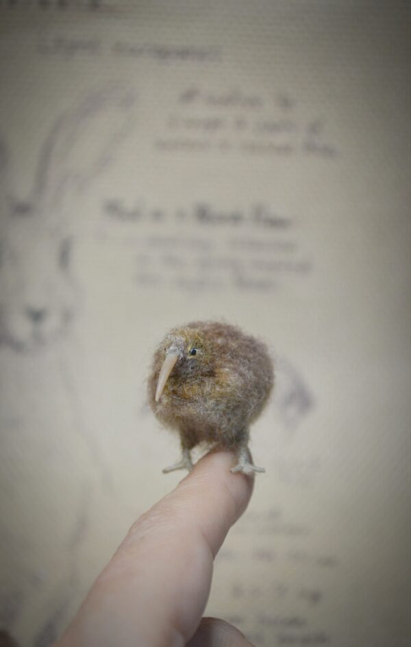 Kiwi Bird Needle Felted Miniature - Image 10