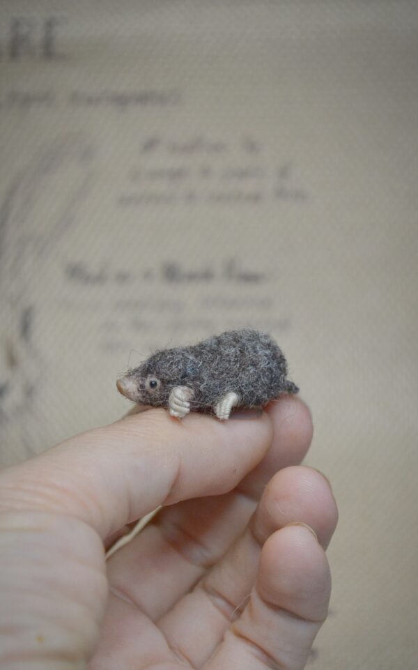 Mole Needle Felted Miniature - Image 5