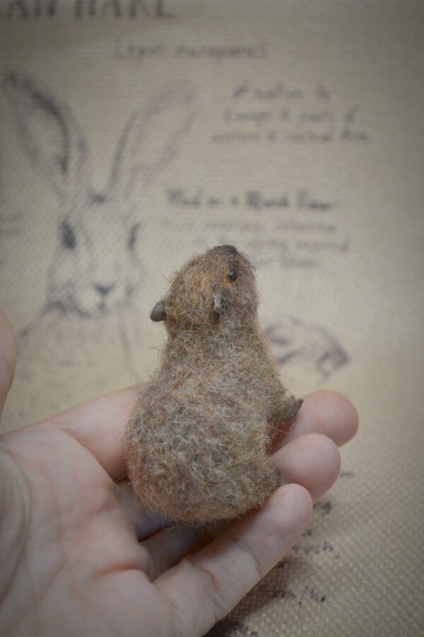 Capybara with Mandarins Needle Felted Miniature - Image 8