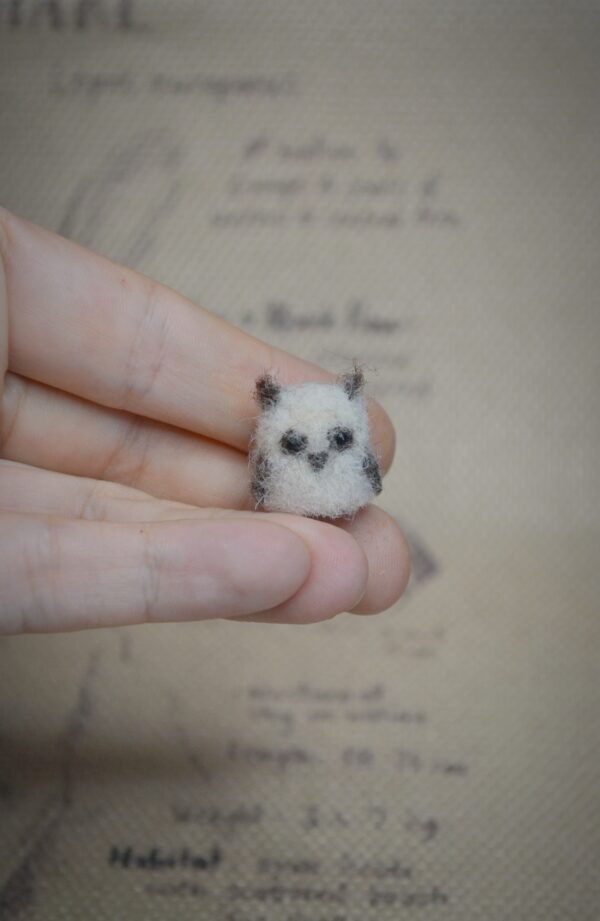 Owlet Needle Felted Miniature - Image 6