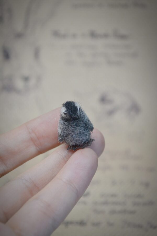Penguin Needle Felted Miniature - Image 2