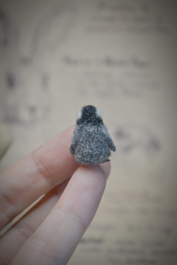 Penguin Needle Felted Miniature - Image 4