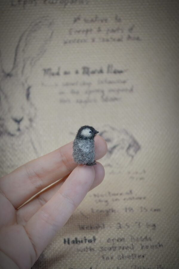 Penguin Needle Felted Miniature - Image 5
