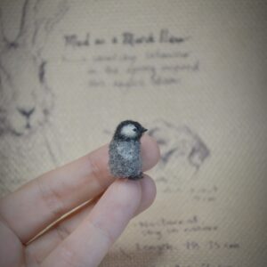 Tiny Needle Felted Penguin – Handmade Miniature