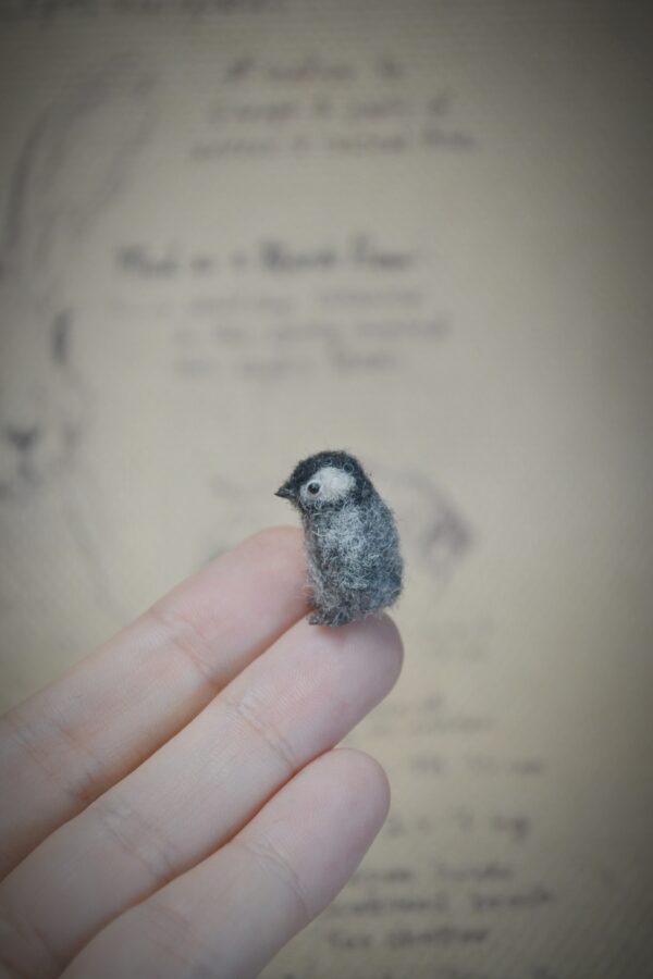 Penguin Needle Felted Miniature - Image 7