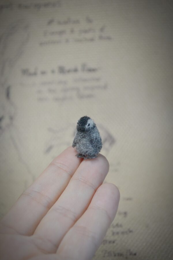 Penguin Needle Felted Miniature - Image 8