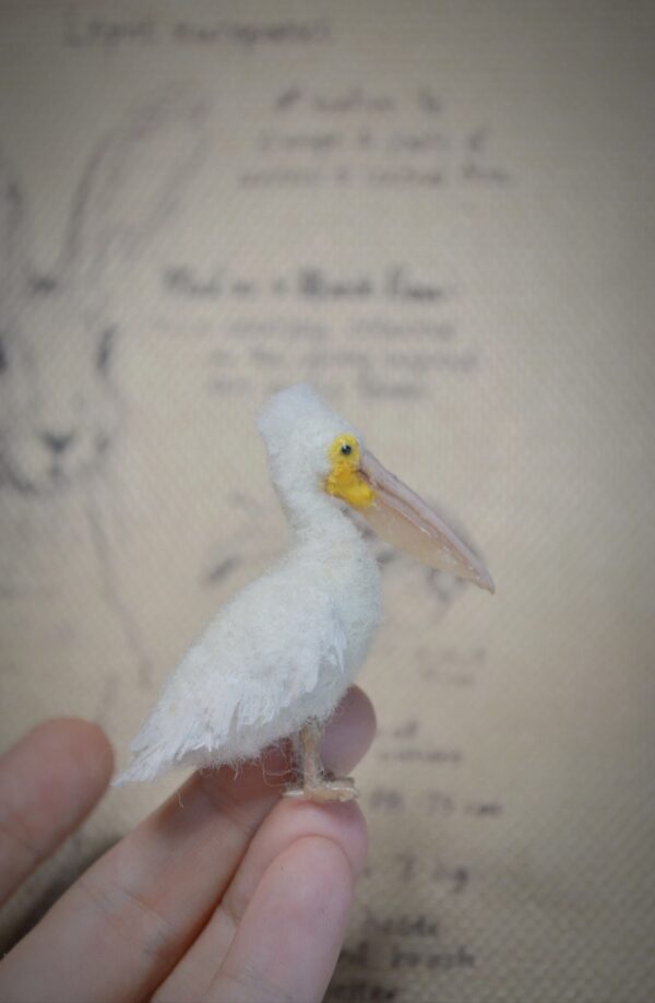 Pelican Needle Felted Miniature - Image 7