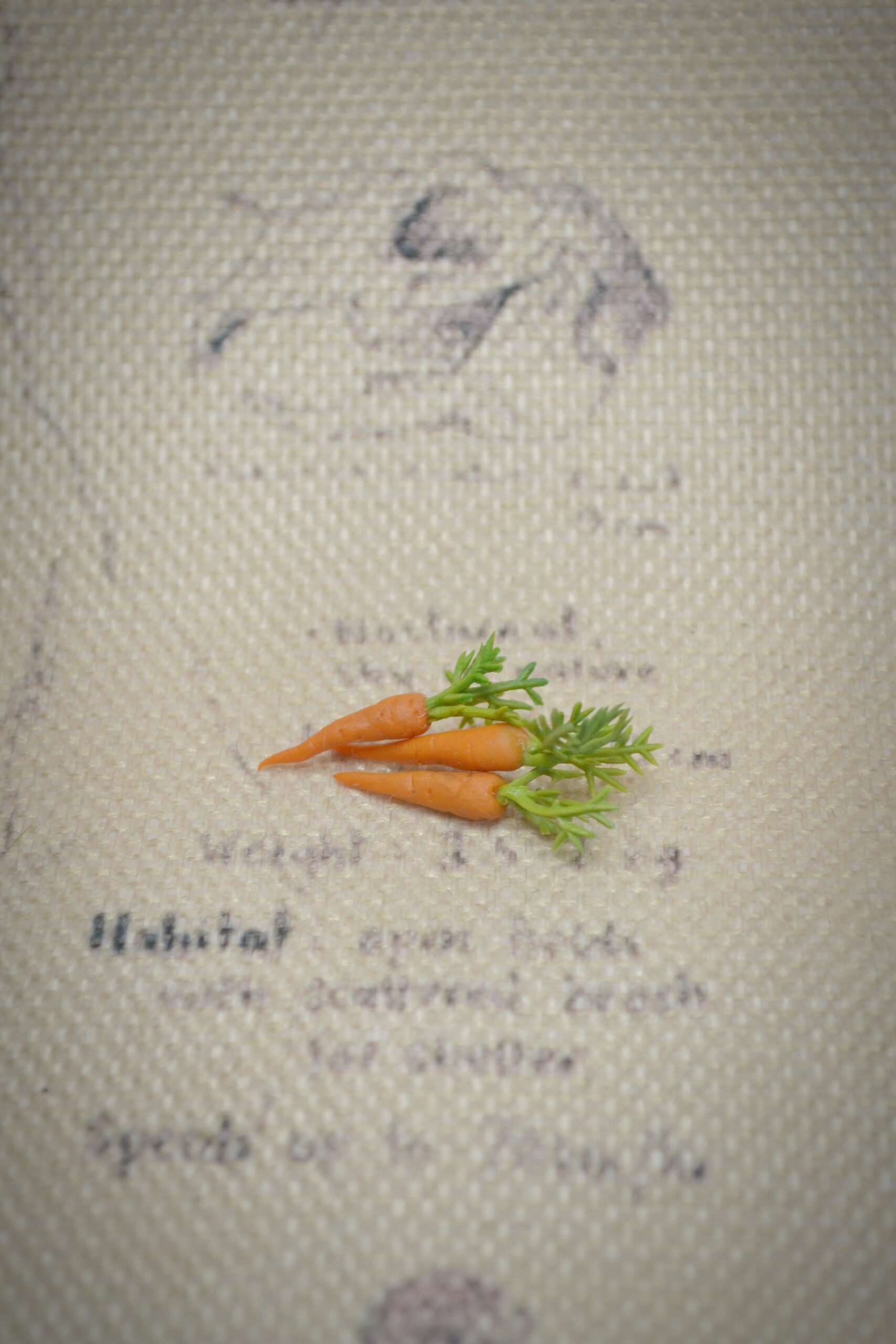 Set of Three Carrots – Polymer Clay Miniature Vegetables - Image 4