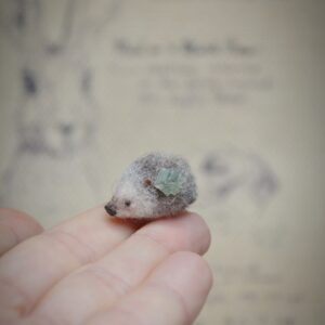Hedgehog Needle Felted Miniature - Handmade wool  sculpture (Копировать)