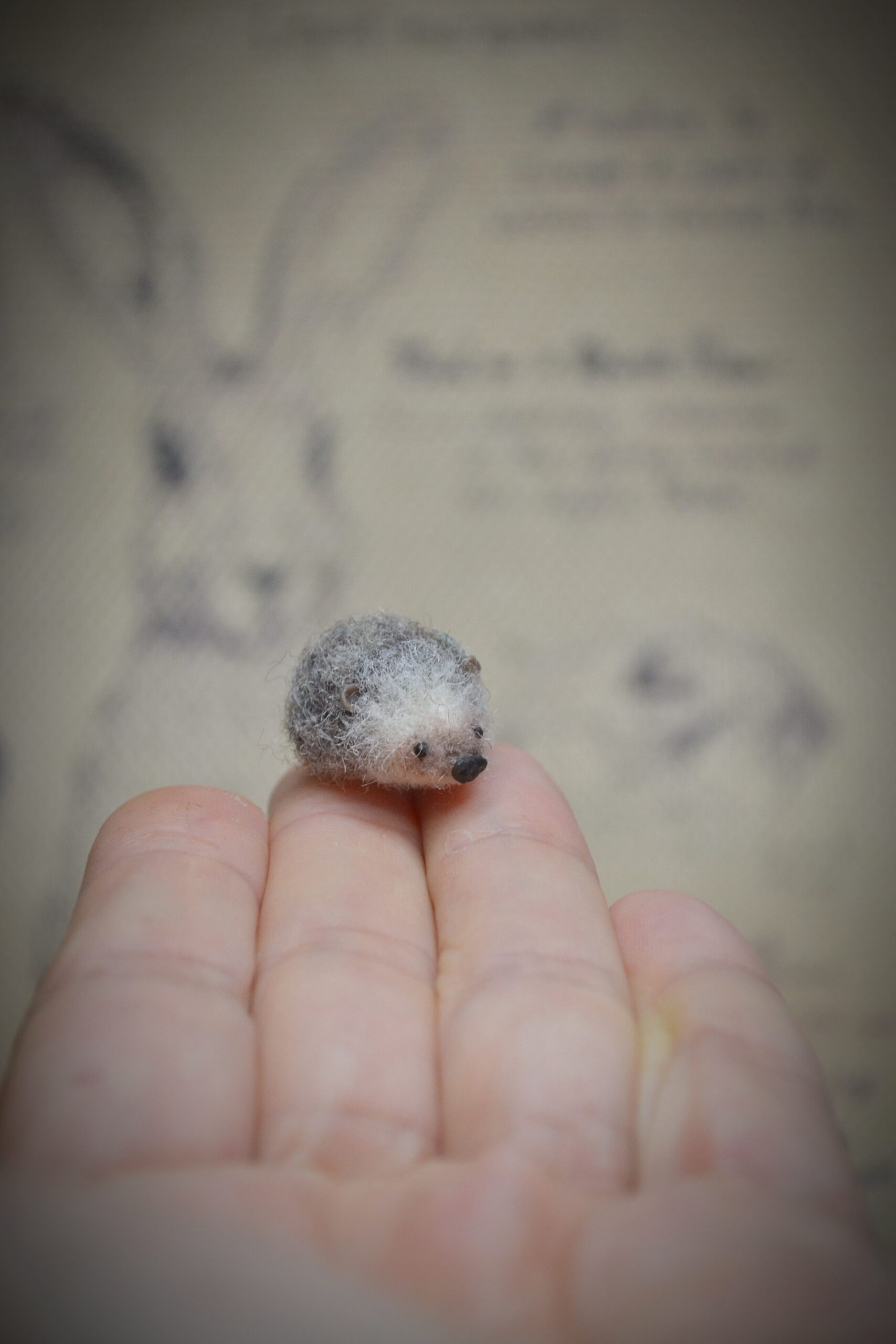 Hedgehog Needle Felted Miniature - Handmade wool sculpture (Копировать) - Image 7