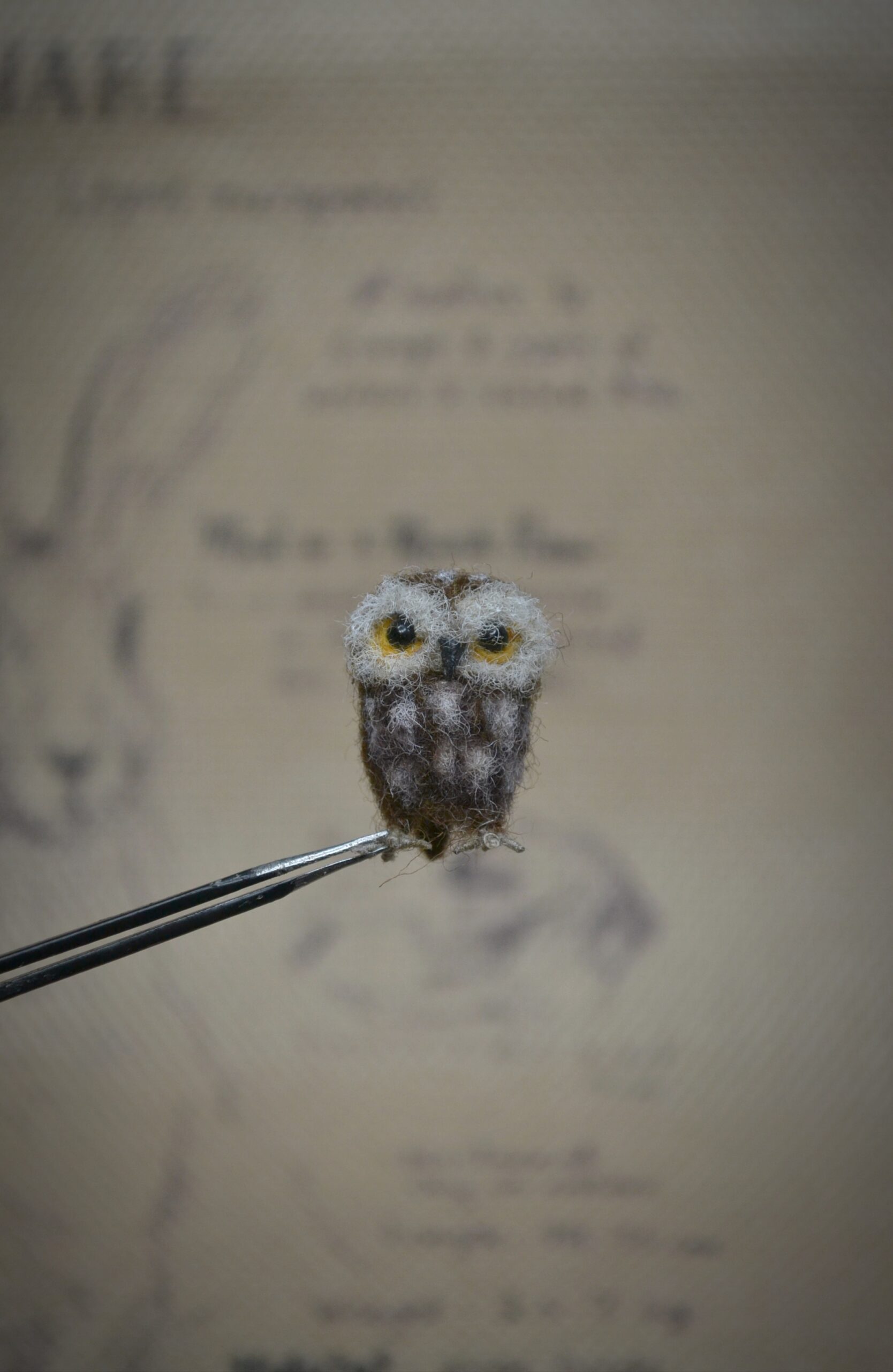 Owlet Needle Felted Miniature - Image 3