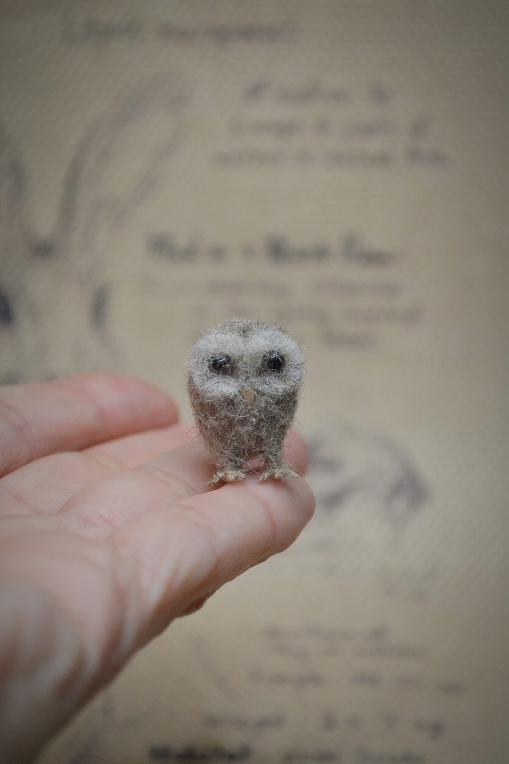 Owlet Needle Felted Miniature - Image 7