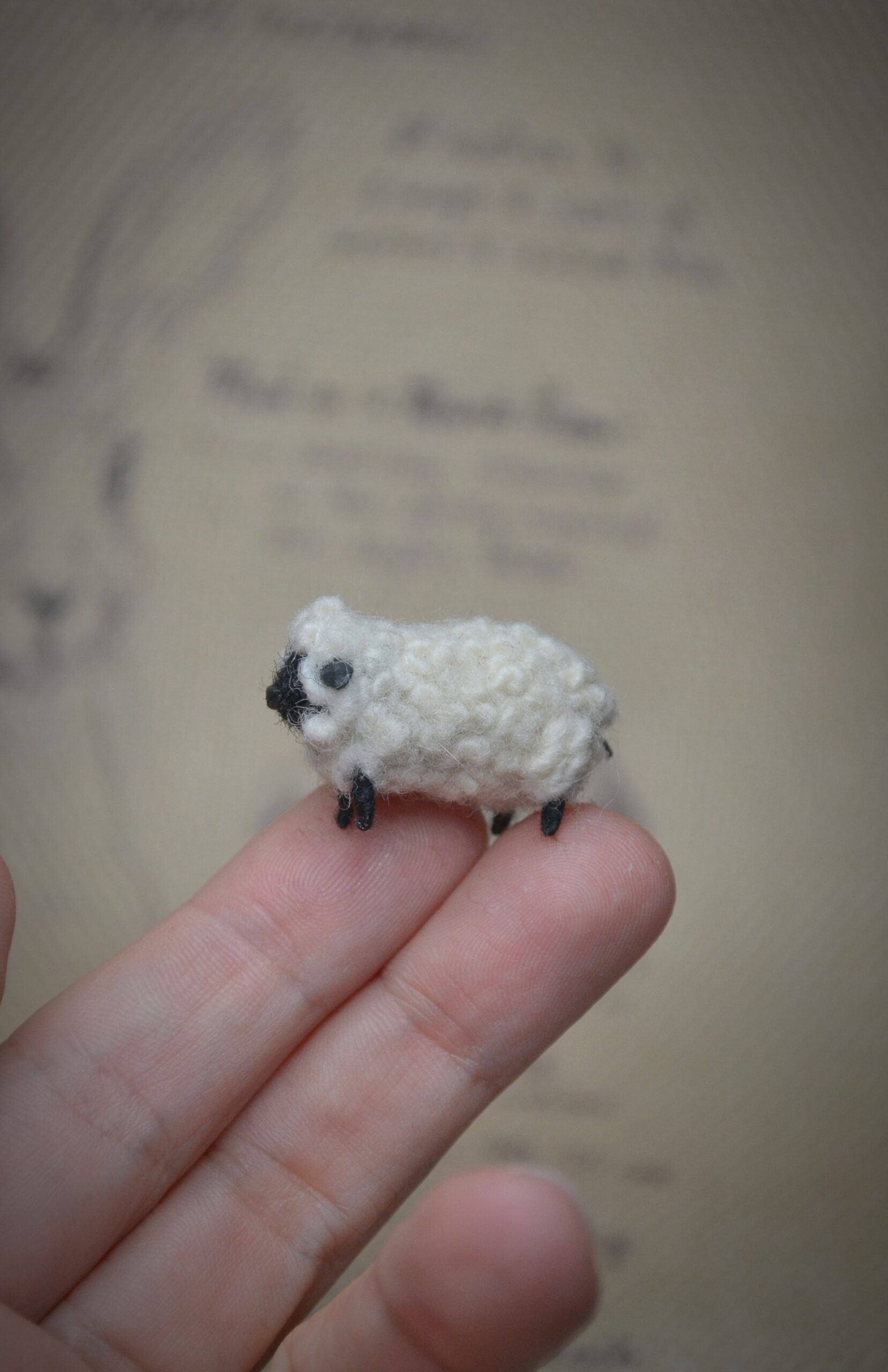 Needle Felted Lamb Miniature – Handmade Wool Sheep Figurine - Image 7