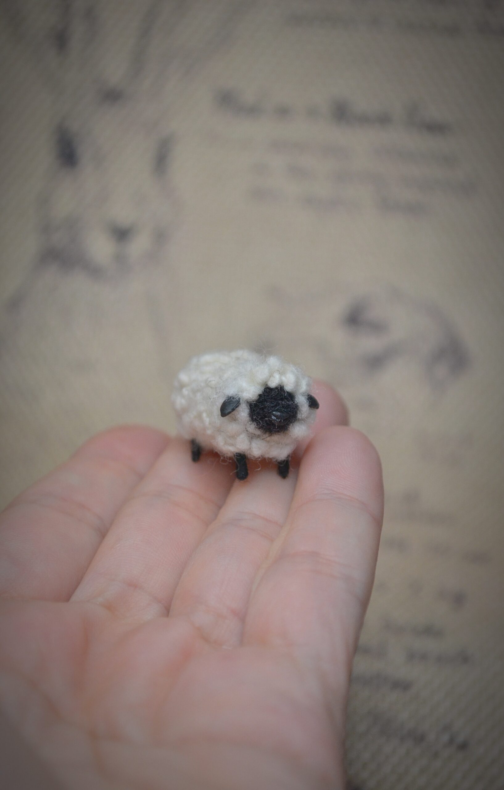 needle felted lamb, felted sheep miniature, wool sheep figurine, handmade animal sculpture, needle felted animal art, miniature farm animal, felted collectible