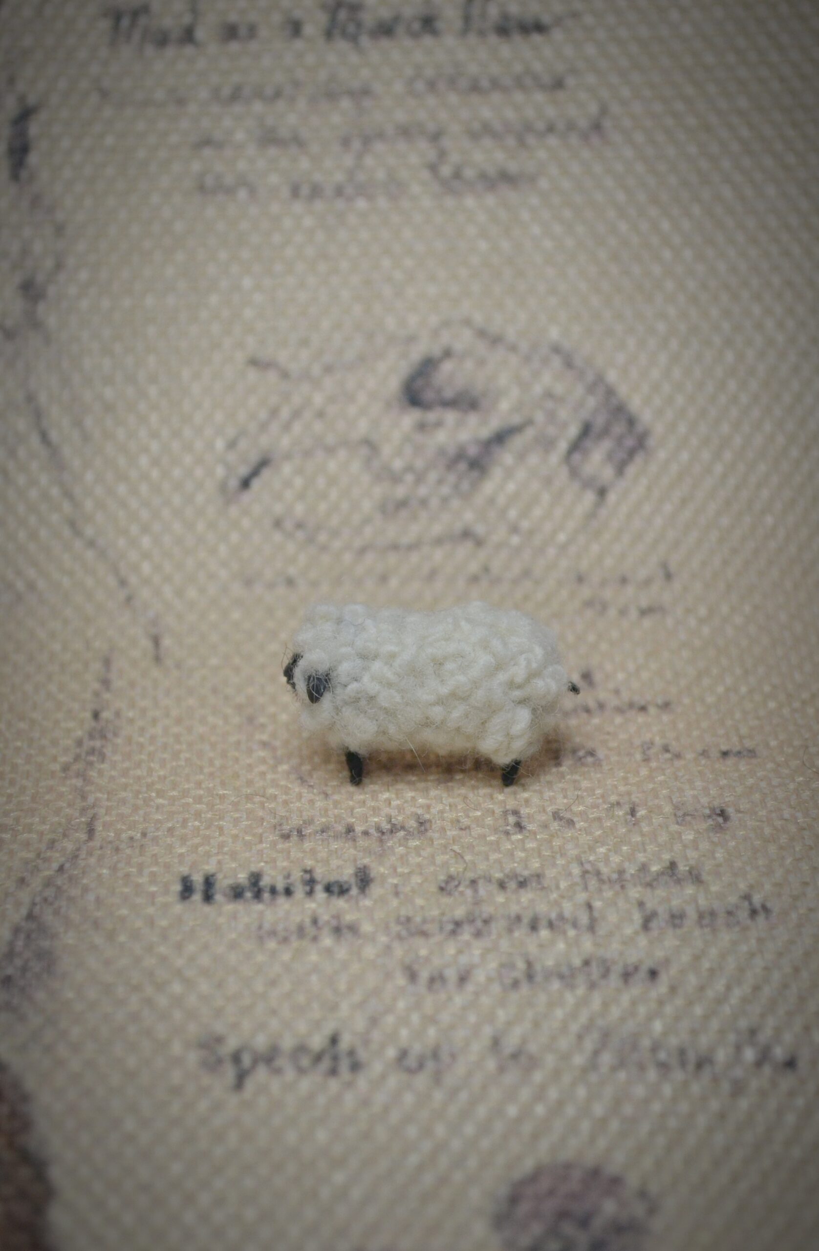 Needle Felted Lamb Miniature – Handmade Wool Sheep Figurine - Image 6